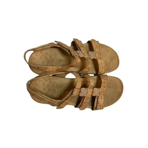 Vionic Amber Gold Cork Sandal- size 8 - Picture 3 of 8